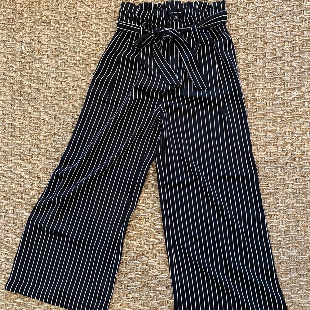 Who What Wear Paperbag High Waist Pants